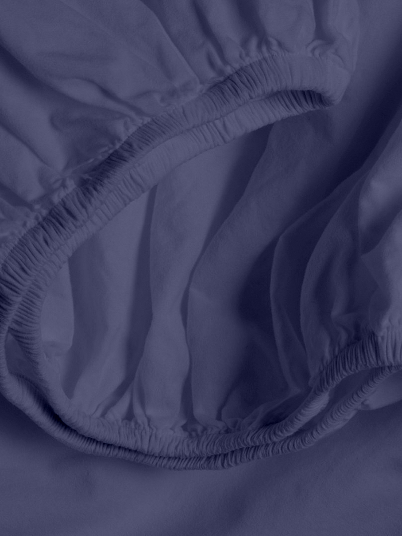 Простынь на резинке ранфорс NIGHTFALL Cosas модель DarkBlue_100x200x20 Фото