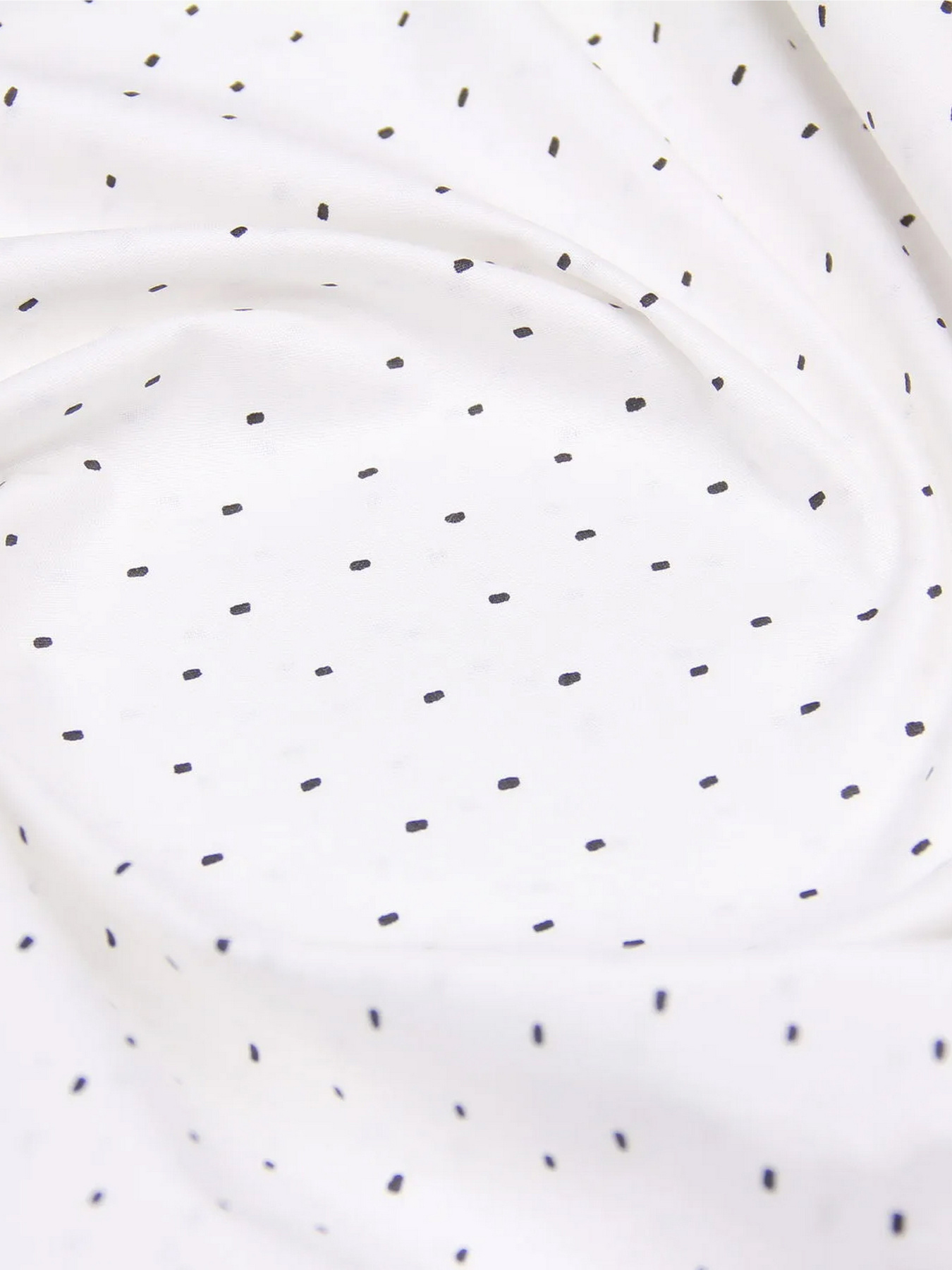 Простирадло на резинці ранфорс MINI DOTS Cosas модель DotsBlackWhite_120 Фото