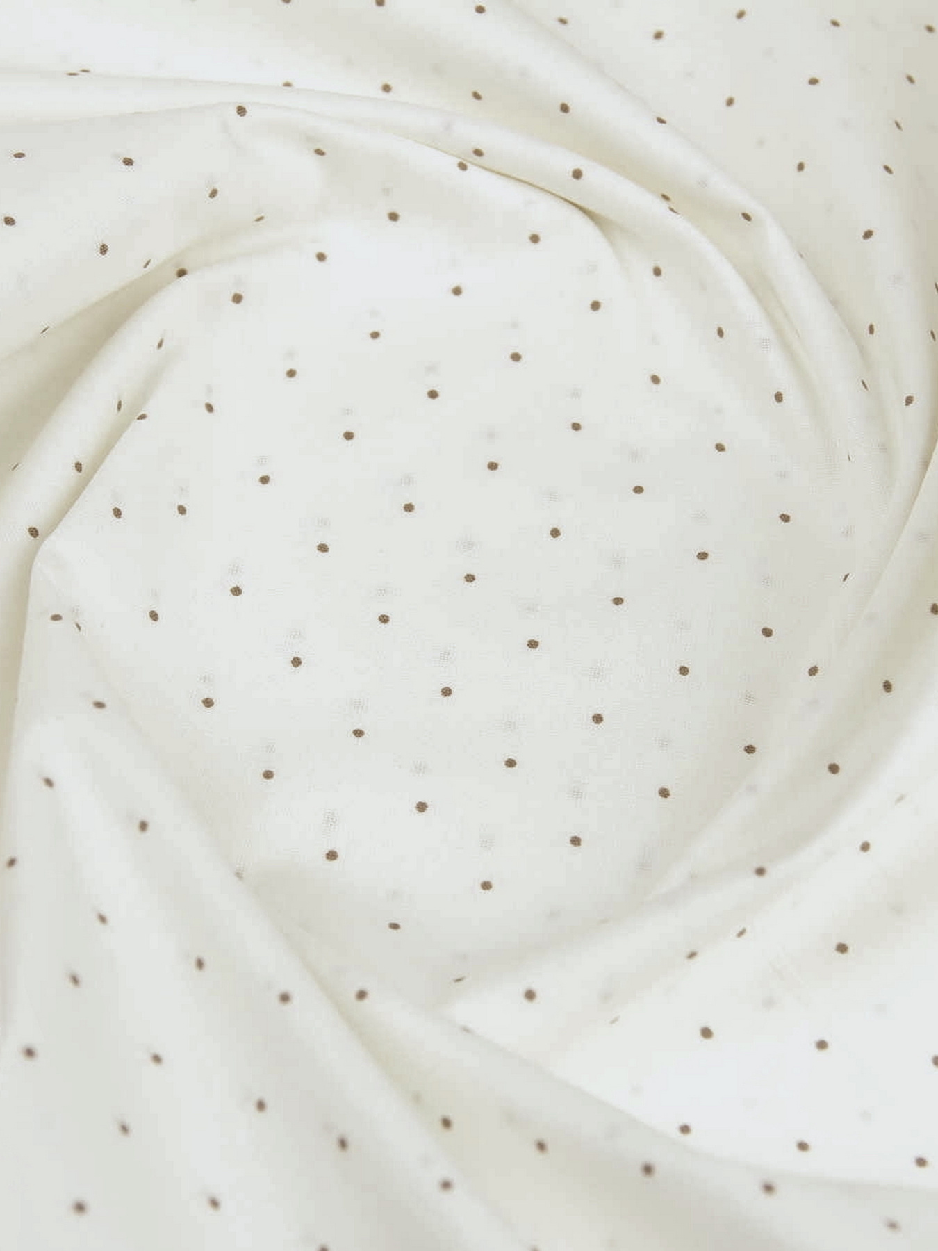 Простирадло на резинці ранфорс MINI DOTS Cosas модель DotsChocoMilk_120 Фото