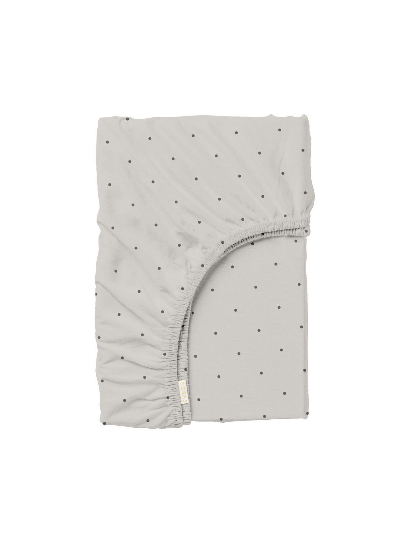 Простирадло на резинці ранфорс MINI DOTS Cosas модель DotsGreyBeige_120 Фото