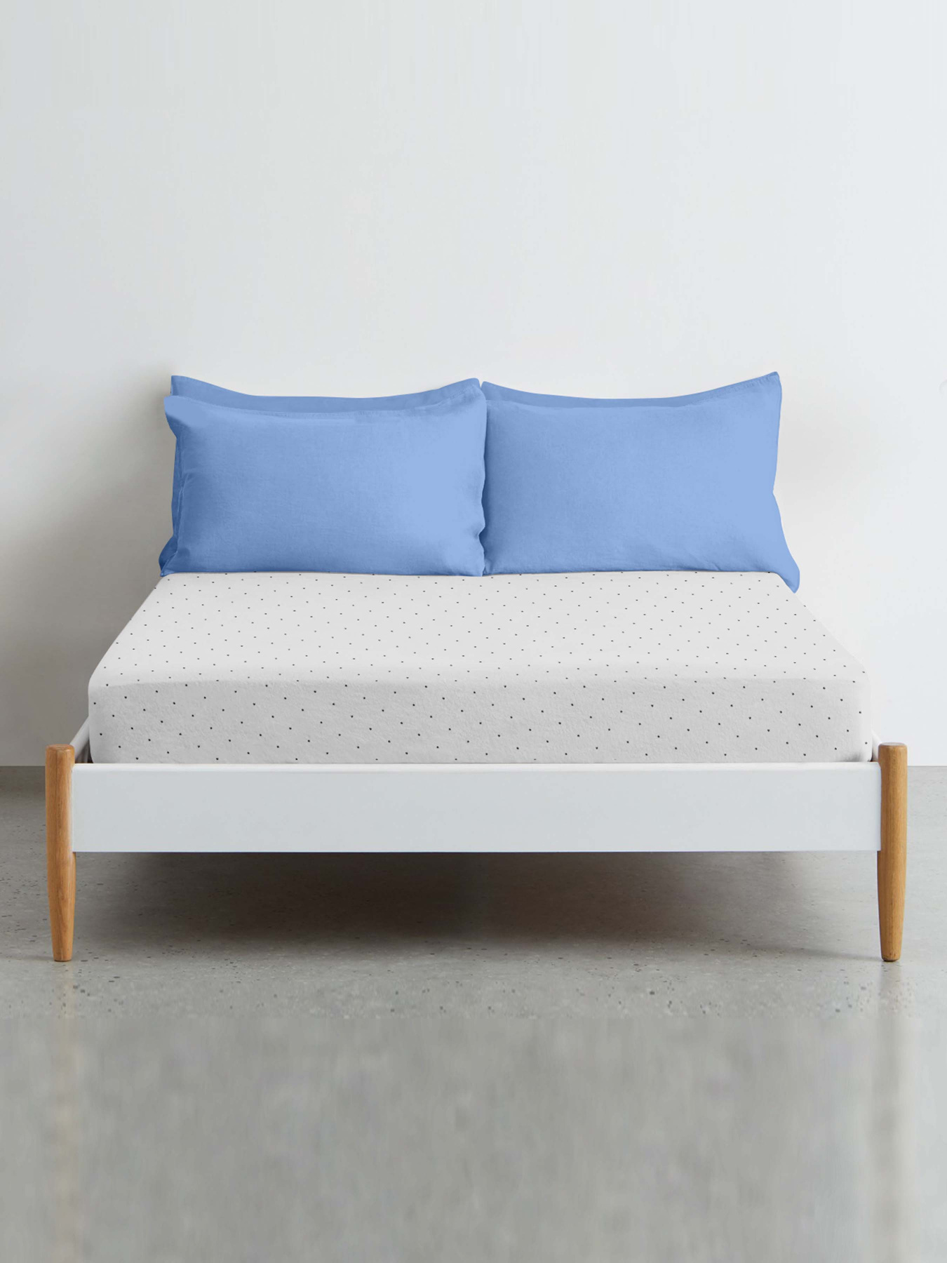 Простирадло на резинці ранфорс MINI DOTS Cosas модель DotsGreyGrey_120 Фото