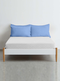 Простирадло на резинці ранфорс MINI DOTS Cosas модель DotsGreyGrey_120 Фото