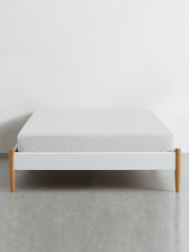 Простирадло на резинці ранфорс MINI DOTS Cosas модель DotsGreyGrey_120 Фото