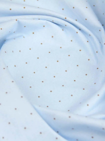 Простынь на резинке ранфорс MINI DOTS Cosas модель DotsGreyLightBlue_120 Фото