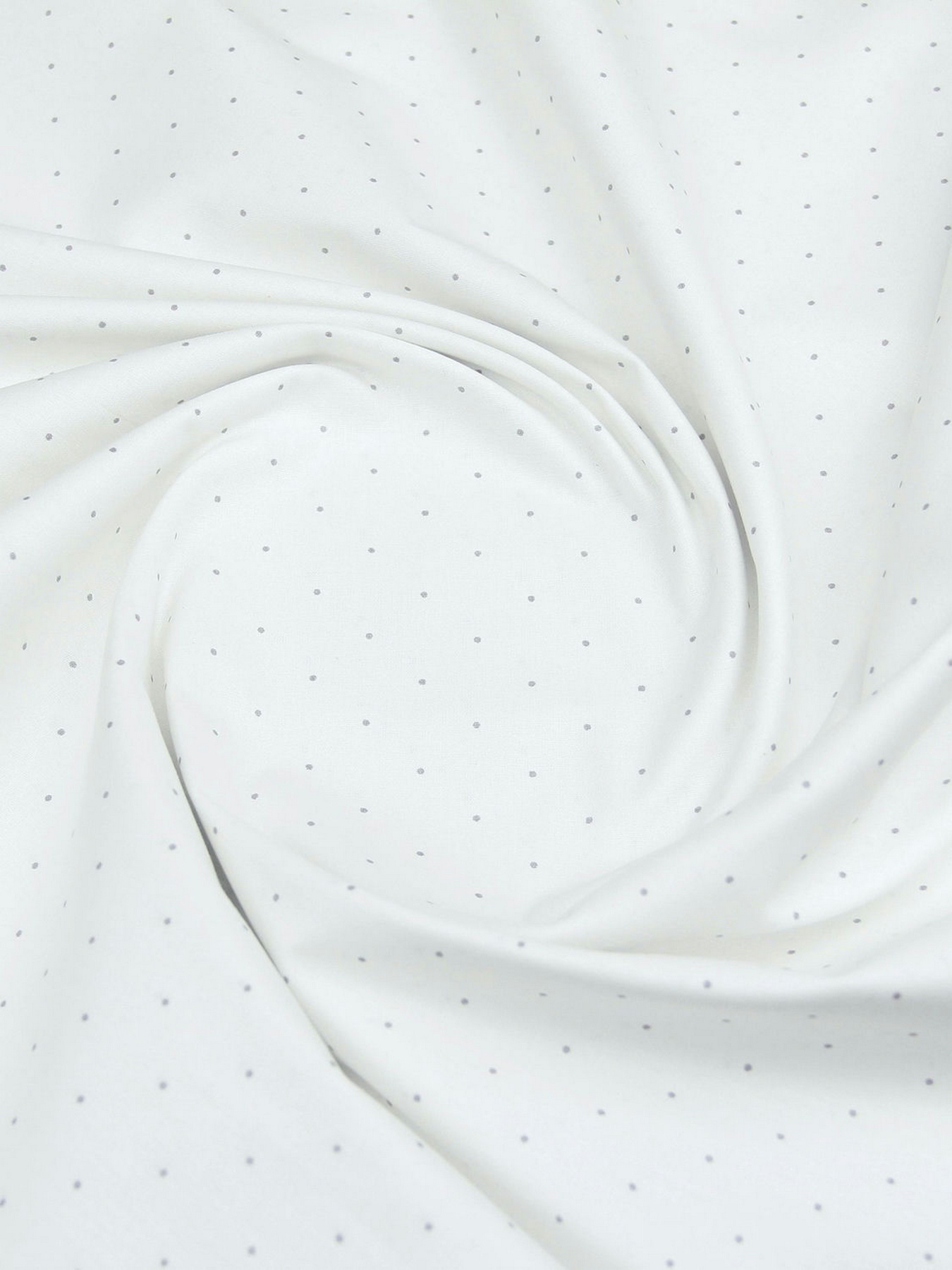 Простирадло на резинці ранфорс MINI DOTS Cosas модель DotsGreyMiniWhite_120 Фото