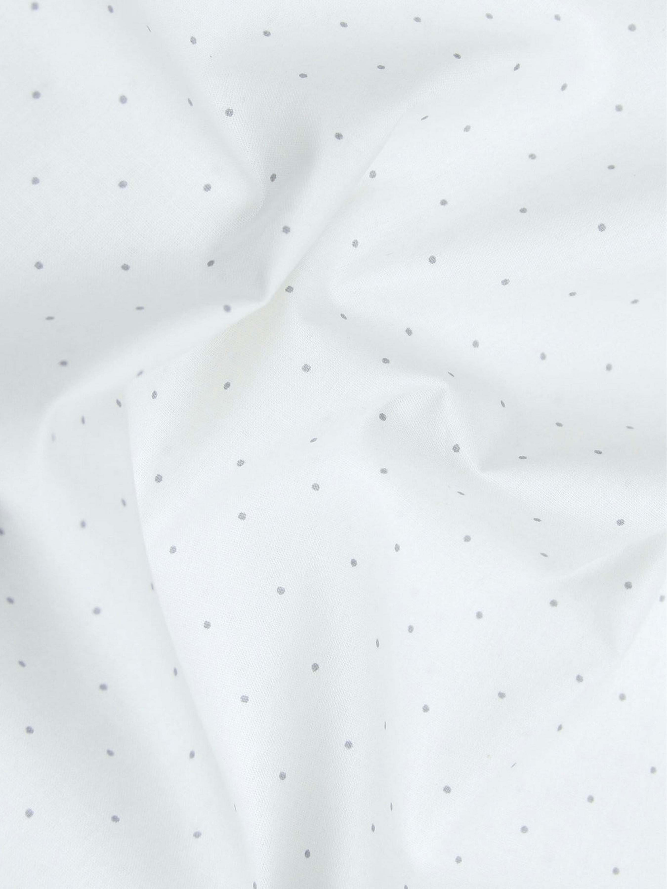 Простынь на резинке ранфорс MINI DOTS Cosas модель DotsGreyMiniWhite_120 Фото