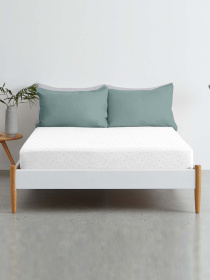 Простынь на резинке ранфорс MINI DOTS Cosas модель DotsGreyMiniWhite_120 Фото