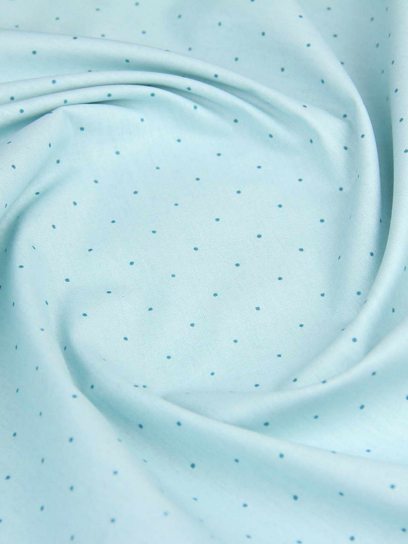 Простынь на резинке ранфорс MINI DOTS Cosas модель DotsGreyMint_120 Фото