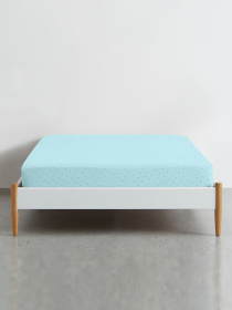 Простынь на резинке ранфорс MINI DOTS Cosas модель DotsGreyMint_120 Простынь на резинке ранфорс MINI DOTS Cosas модель DotsGreyMint_120 Фото