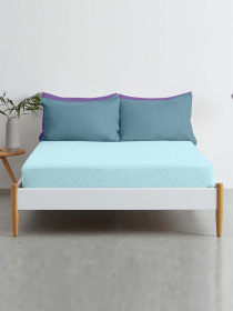 Простынь на резинке ранфорс MINI DOTS Cosas модель DotsGreyMint_120 Простынь на резинке ранфорс MINI DOTS Cosas модель DotsGreyMint_120 Фото