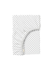 Простынь на резинке ранфорс GREY DOTS Cosas модель DotsGreyWhite_100x200x20 Фото