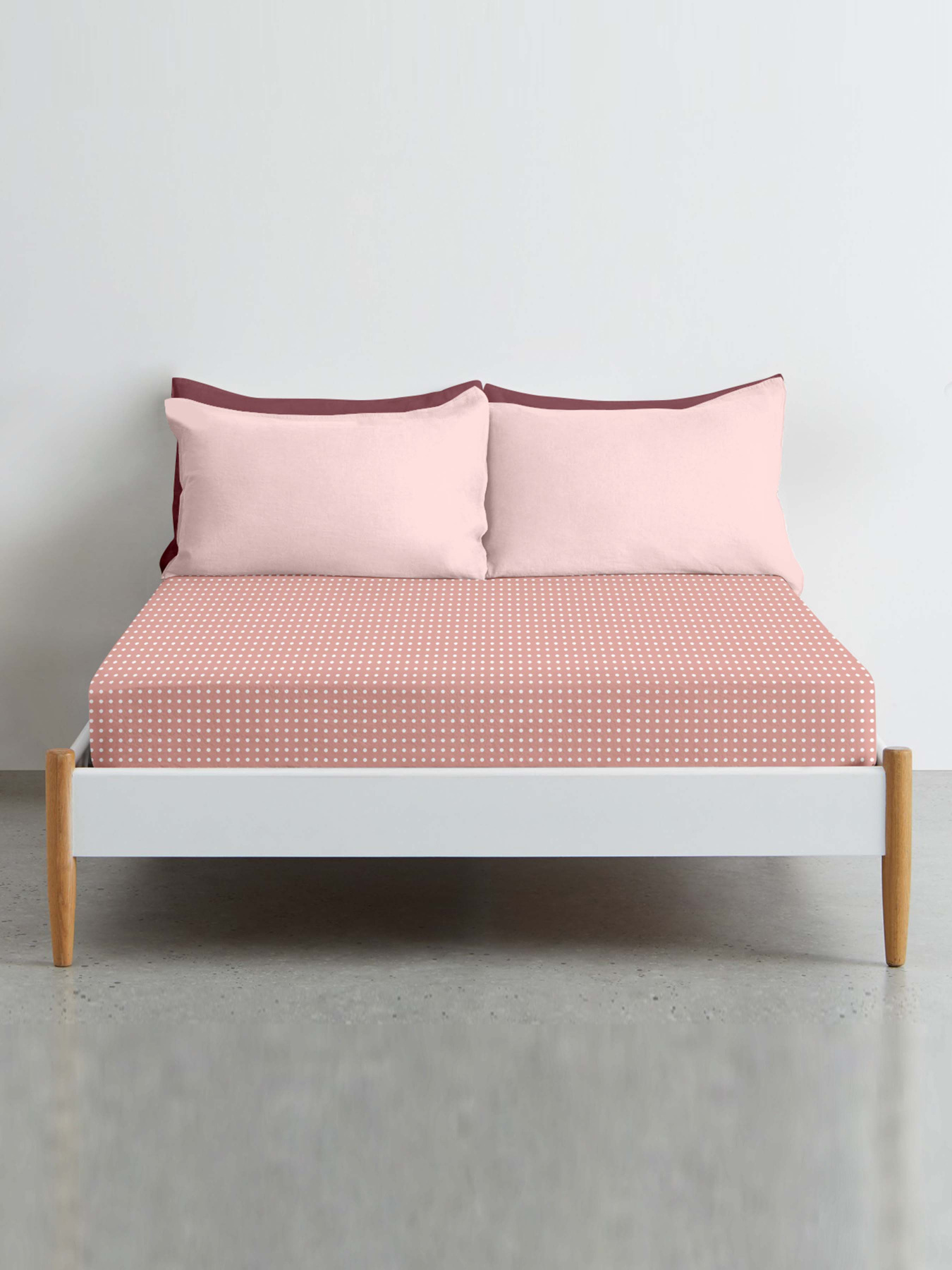 Простирадло на резинці ранфорс COPPER DOTS Cosas модель DropBrick-4008_120 Фото