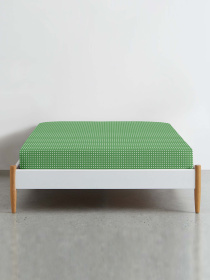 Простынь на резинке ранфорс GREEN DOTS Cosas модель DropGreen_120 Простынь на резинке ранфорс GREEN DOTS Cosas модель DropGreen_120 Фото