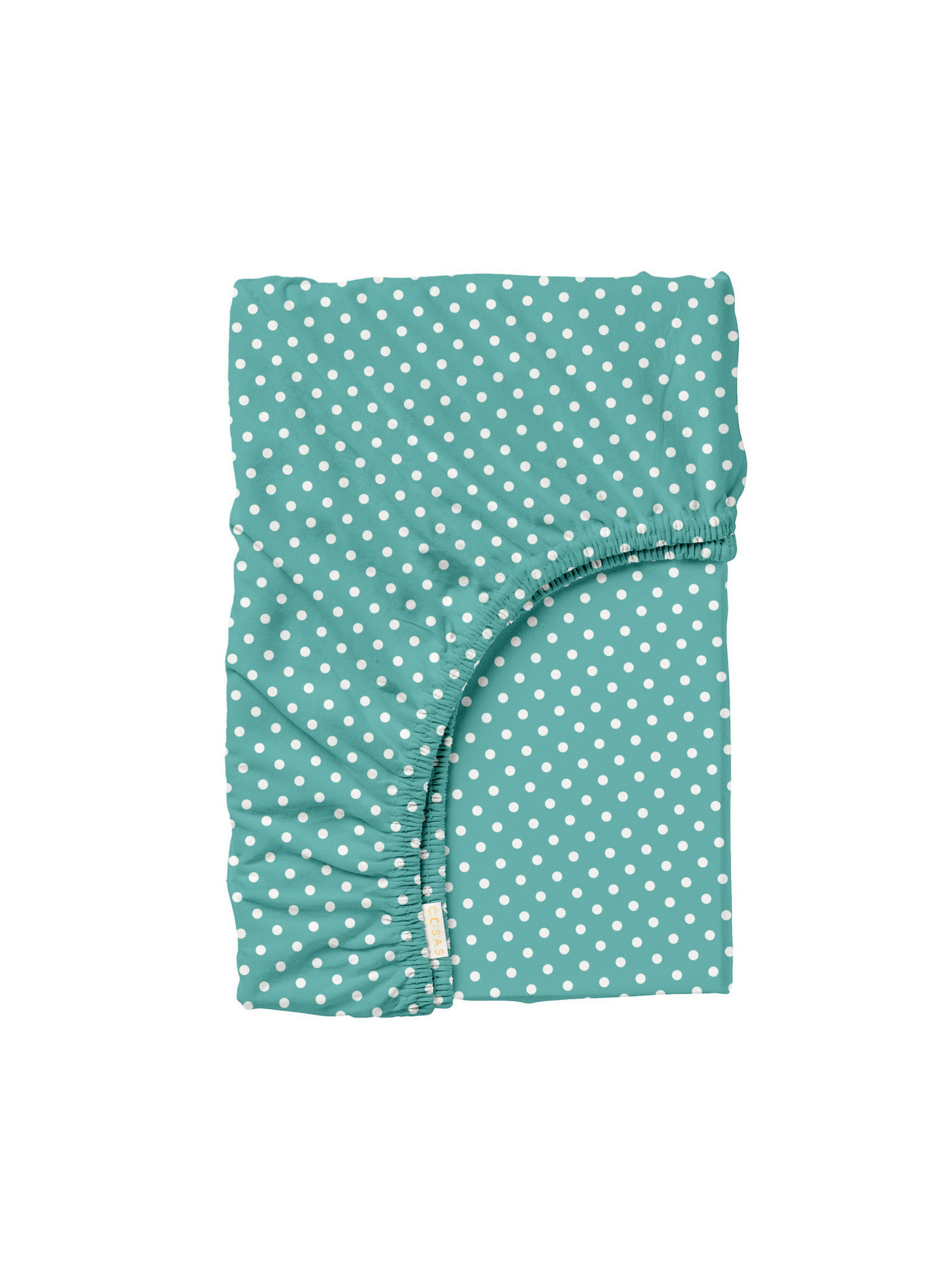 Простынь на резинке ранфорс MINI DOTS Cosas модель DropMint_100x200x20 Фото