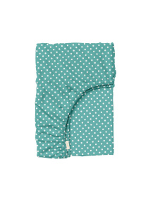 Простынь на резинке ранфорс MINI DOTS Cosas модель DropMint_100x200x20 Фото