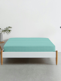 Простирадло на резинці ранфорс MINI DOTS Cosas модель DropMint_100x200x20 Простирадло на резинці ранфорс MINI DOTS Cosas модель DropMint_100x200x20 Фото