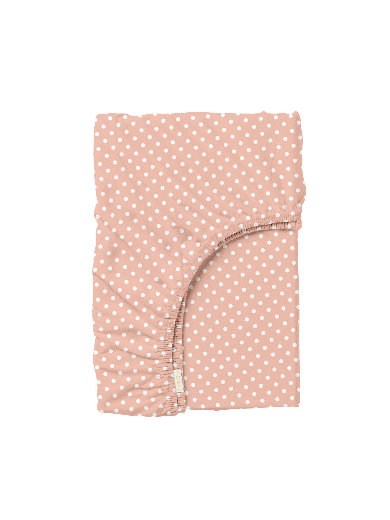 Простирадло на резинці ранфорс BLUSH DOTS Cosas модель DropPudra_120 Фото