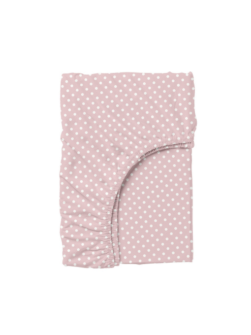 Простынь на резинке ранфорс ROSE DOTS Cosas модель DropRose_100x200x20 Фото