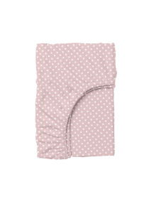 Простынь на резинке ранфорс ROSE DOTS Cosas модель DropRose_100x200x20 Фото