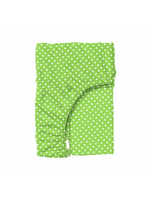 Простынь на резинке ранфорс DOTS Cosas модель DropSalad_100x200x20 Фото