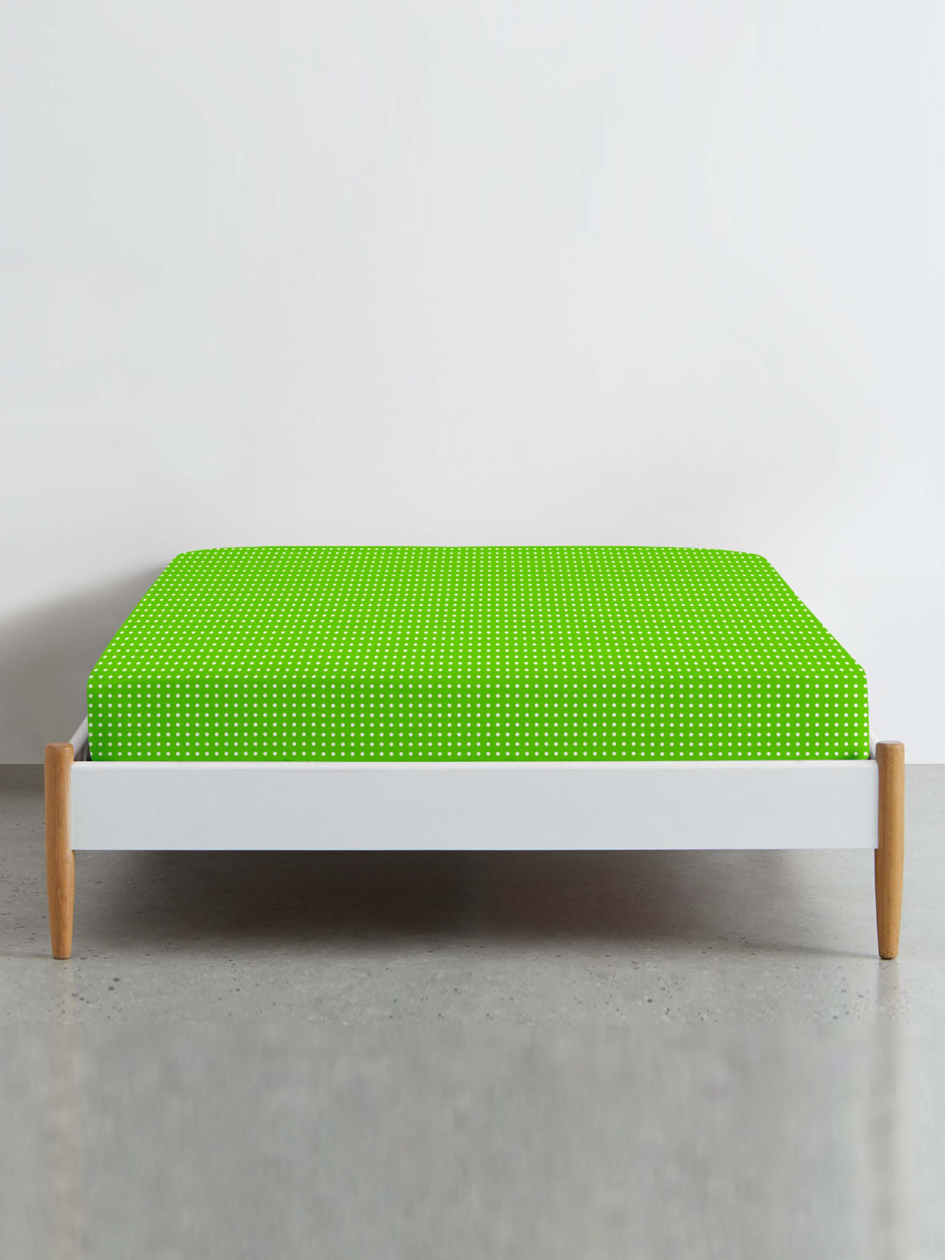 Простынь на резинке ранфорс DOTS Cosas модель DropSalad_100x200x20 Фото