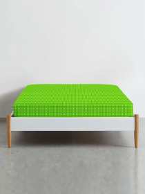 Простынь на резинке ранфорс DOTS Cosas модель DropSalad_100x200x20 Фото