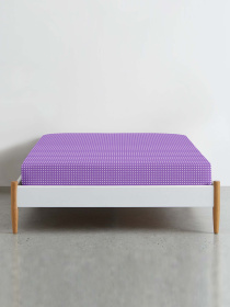 Простирадло на резинці ранфорс DOTS Cosas модель DropViolet_100x200x20 Фото