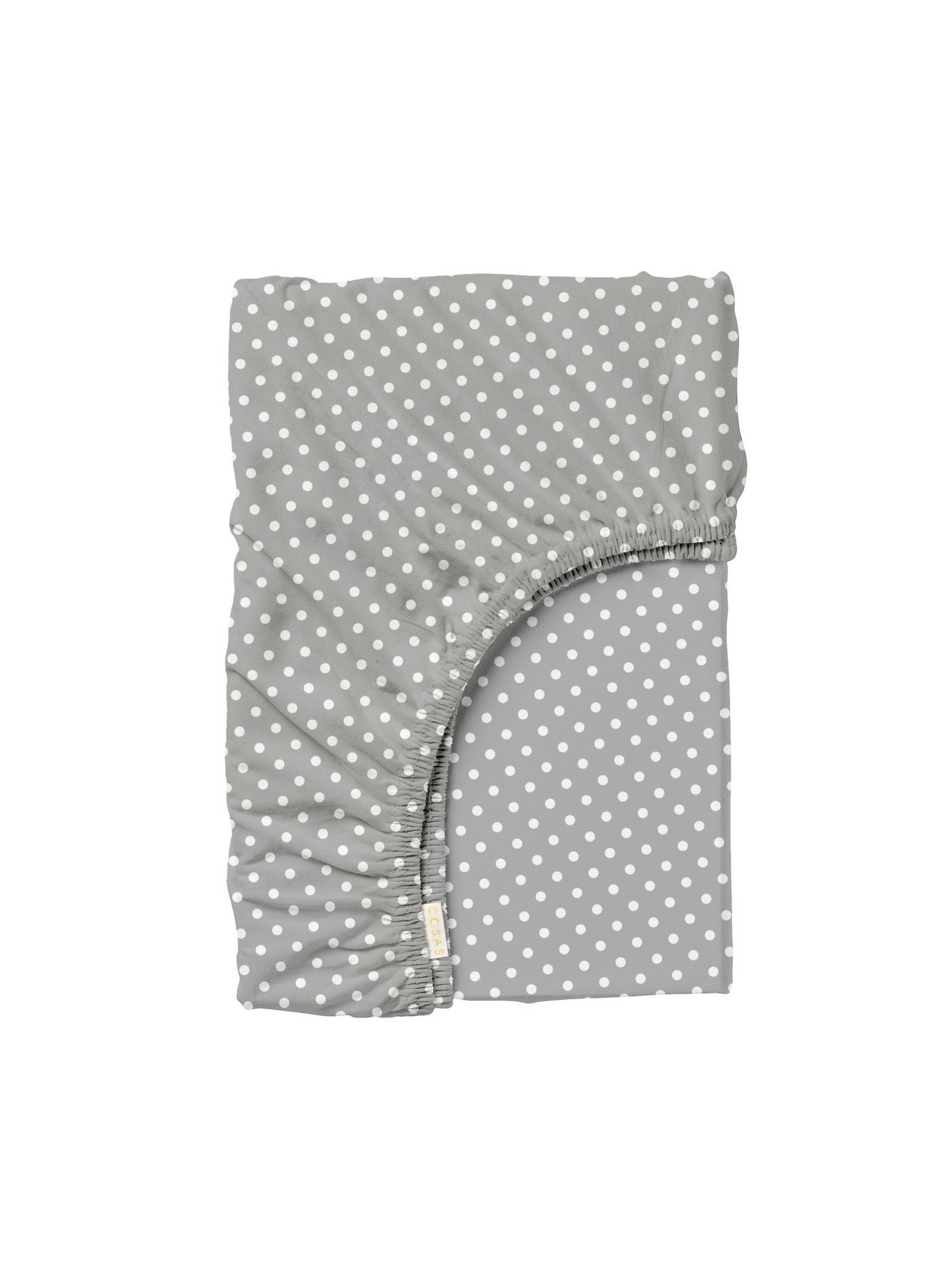 Простирадло на резинці ранфорс GREY DOTS Cosas модель DropWhiteGrey_100x200x20 Фото