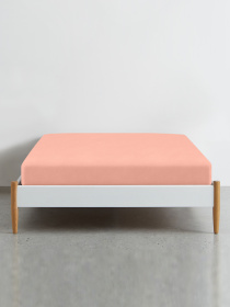 Простирадло на резинці фланель PEACH Cosas модель Flannel_03Peach_60x120x12 Фото