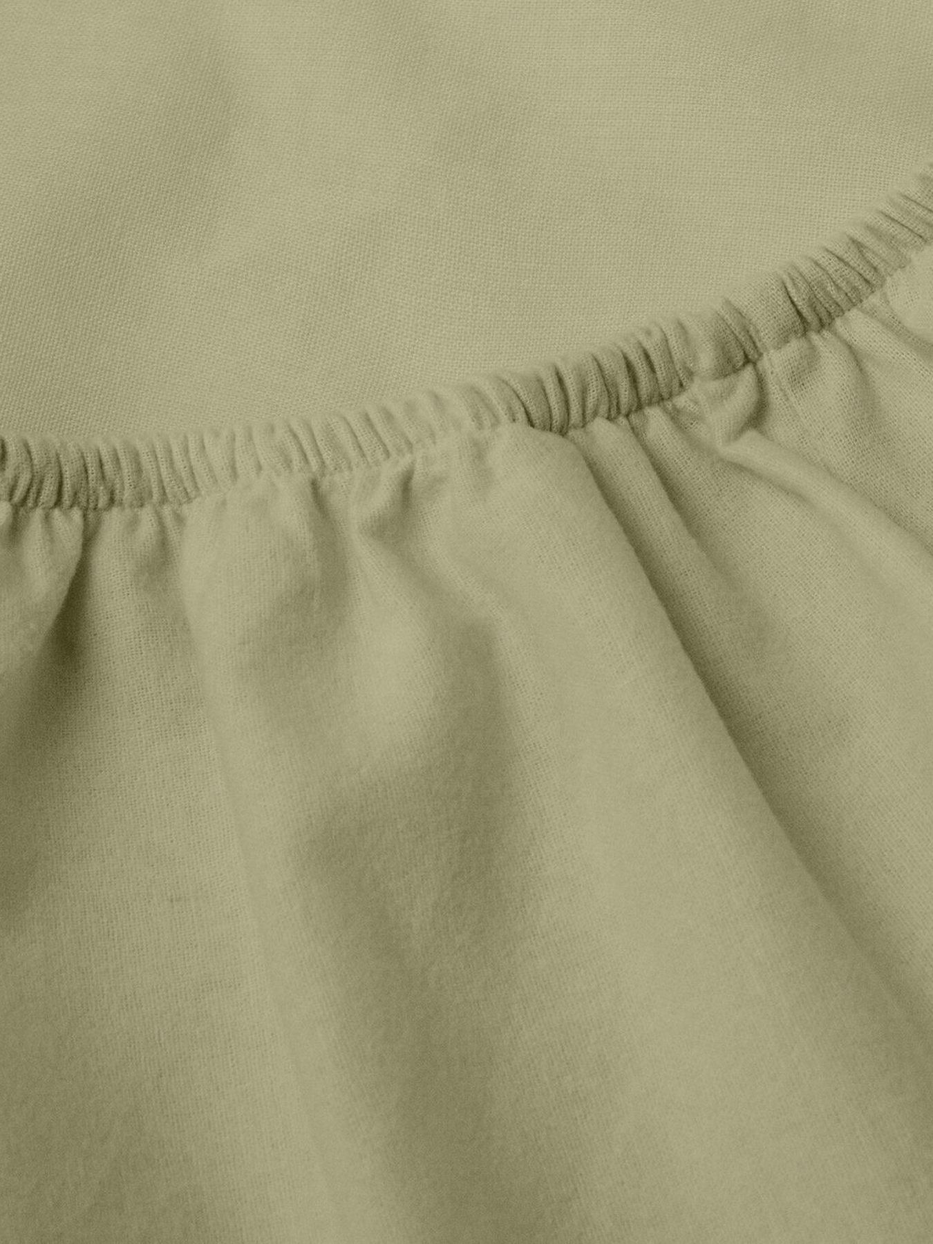 Простирадло на резинці фланель OLIVE Cosas модель Flannel_05Olive_60x120x12 Фото