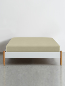 Простирадло на резинці фланель OLIVE Cosas модель Flannel_05Olive_60x120x12 Фото