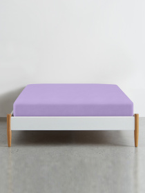 Простынь на резинке фланель LAVENDER Cosas модель Flannel_25Lavender_60x120x12 Фото