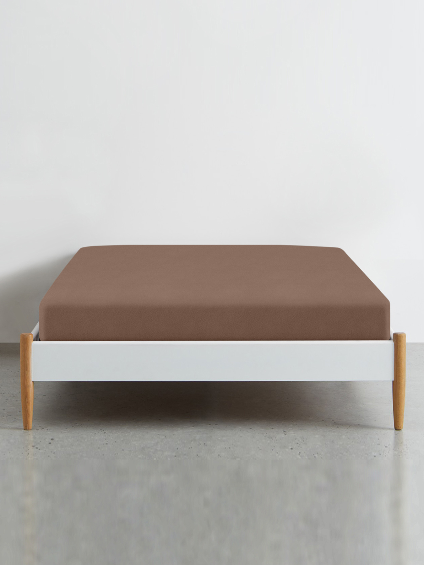 Простынь на резинке фланель LATTE Cosas модель Flannel_27Latte_60x120x12 Фото