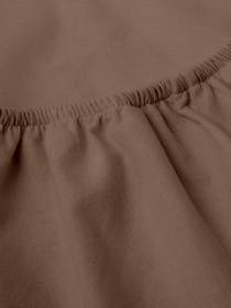 Простынь на резинке фланель LATTE Cosas модель Flannel_27Latte_60x120x12 Фото