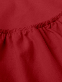 Простынь на резинке фланель BURGUNDY Cosas модель Flannel_55Burgundy_60x120x12 Фото