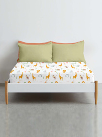 Простынь на резинке фланель AFRICA ZOO Cosas модель Flannel_AfricaZoo_60x120x12 Фото