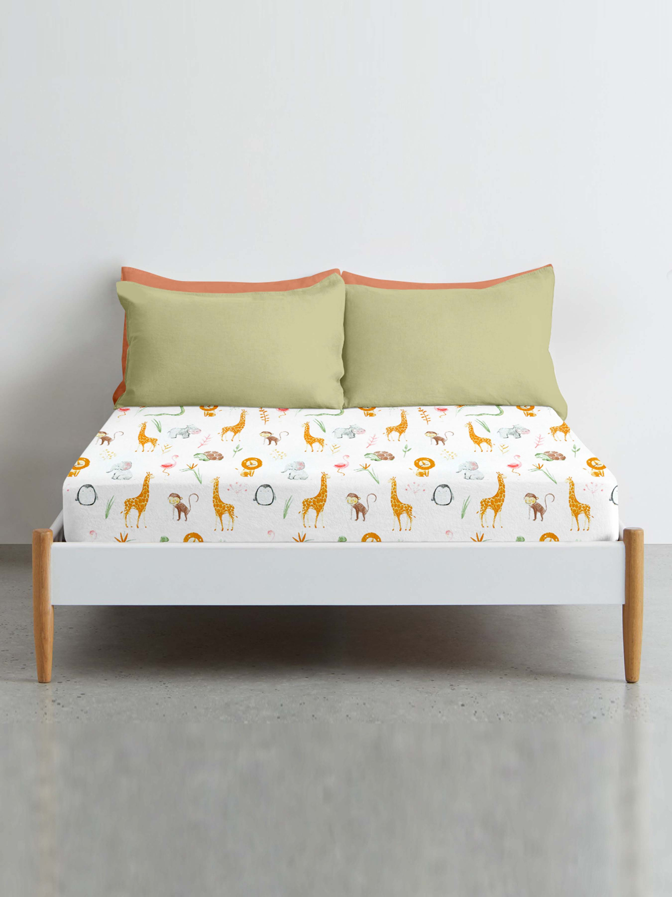 Простынь на резинке фланель AFRICA ZOO Cosas модель Flannel_AfricaZoo_60x120x12 Фото