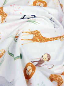 Простынь на резинке фланель AFRICA ZOO Cosas модель Flannel_AfricaZoo_60x120x12 Фото