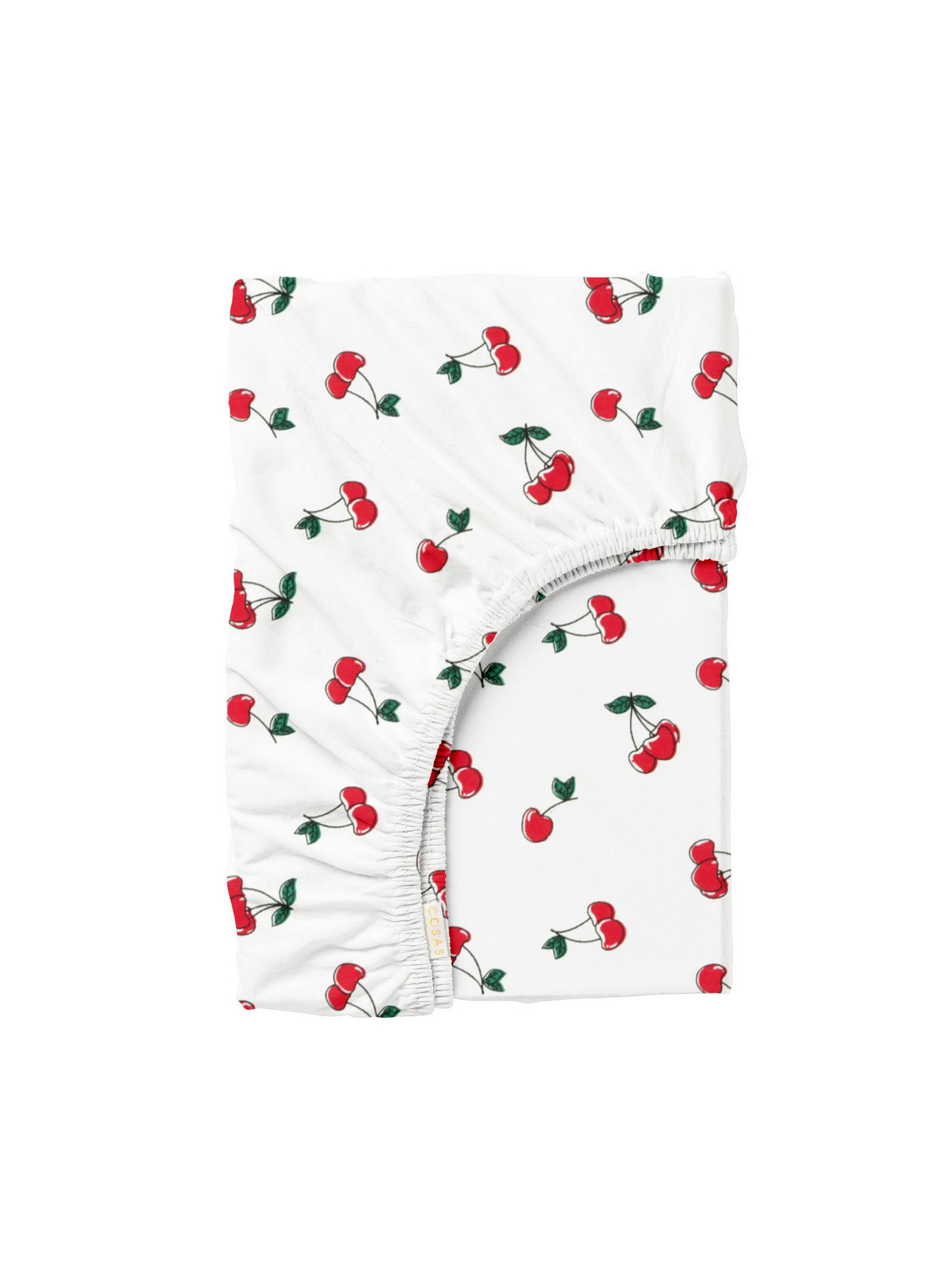 Простынь на резинке фланель CHERRY Cosas модель Flannel_CherryBerry_60x120x12 Фото