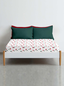 Простынь на резинке фланель CHERRY Cosas модель Flannel_CherryBerry_60x120x12 Фото