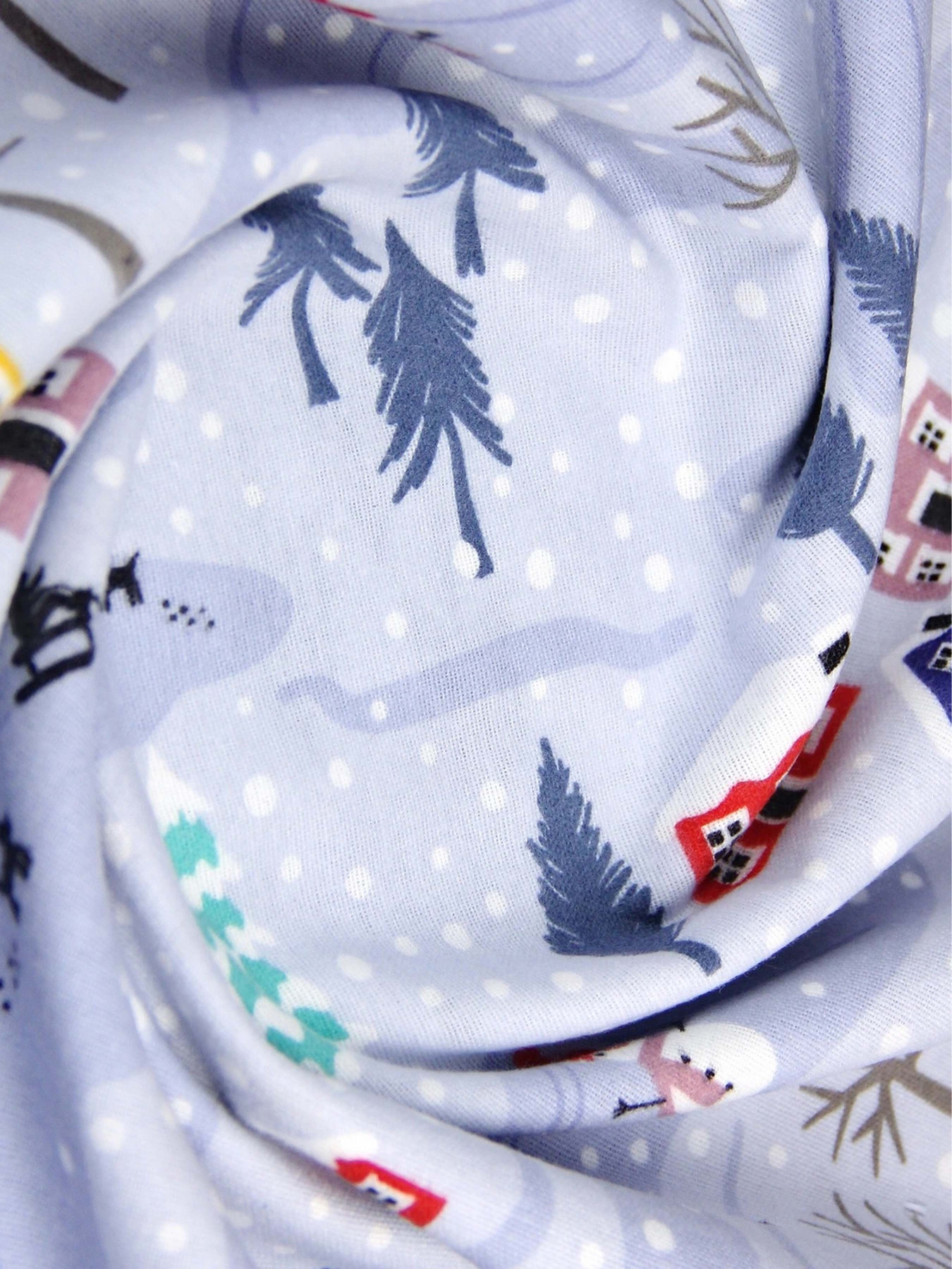 Простирадло на резинці фланель SNOWMAN Cosas модель Flannel_Snowman_60x120x12 Фото