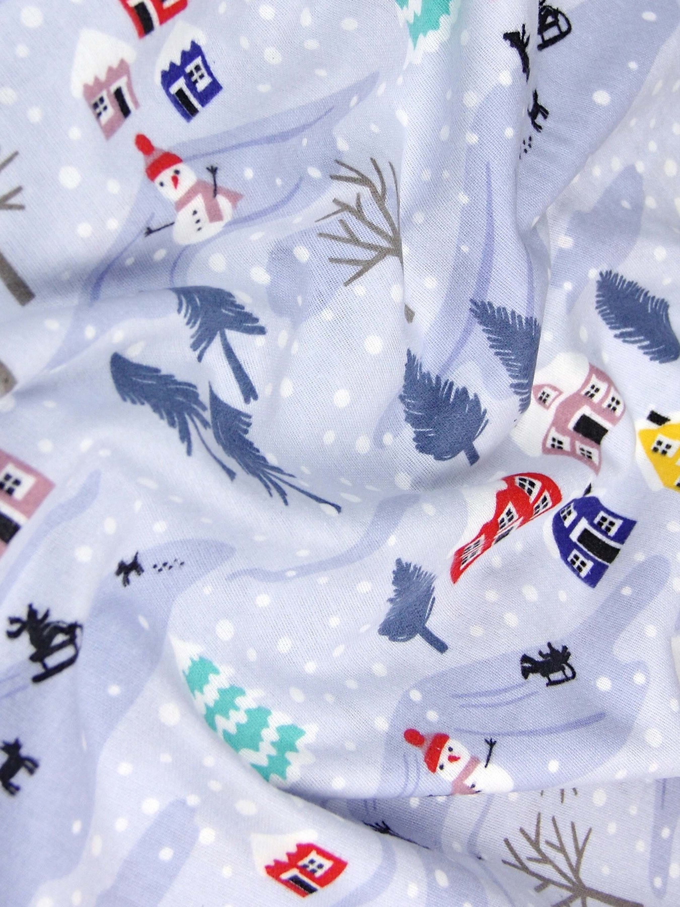 Простирадло на резинці фланель SNOWMAN Cosas модель Flannel_Snowman_60x120x12 Фото