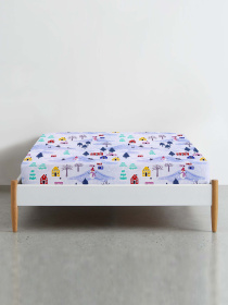 Простирадло на резинці фланель SNOWMAN Cosas модель Flannel_Snowman_60x120x12 Фото