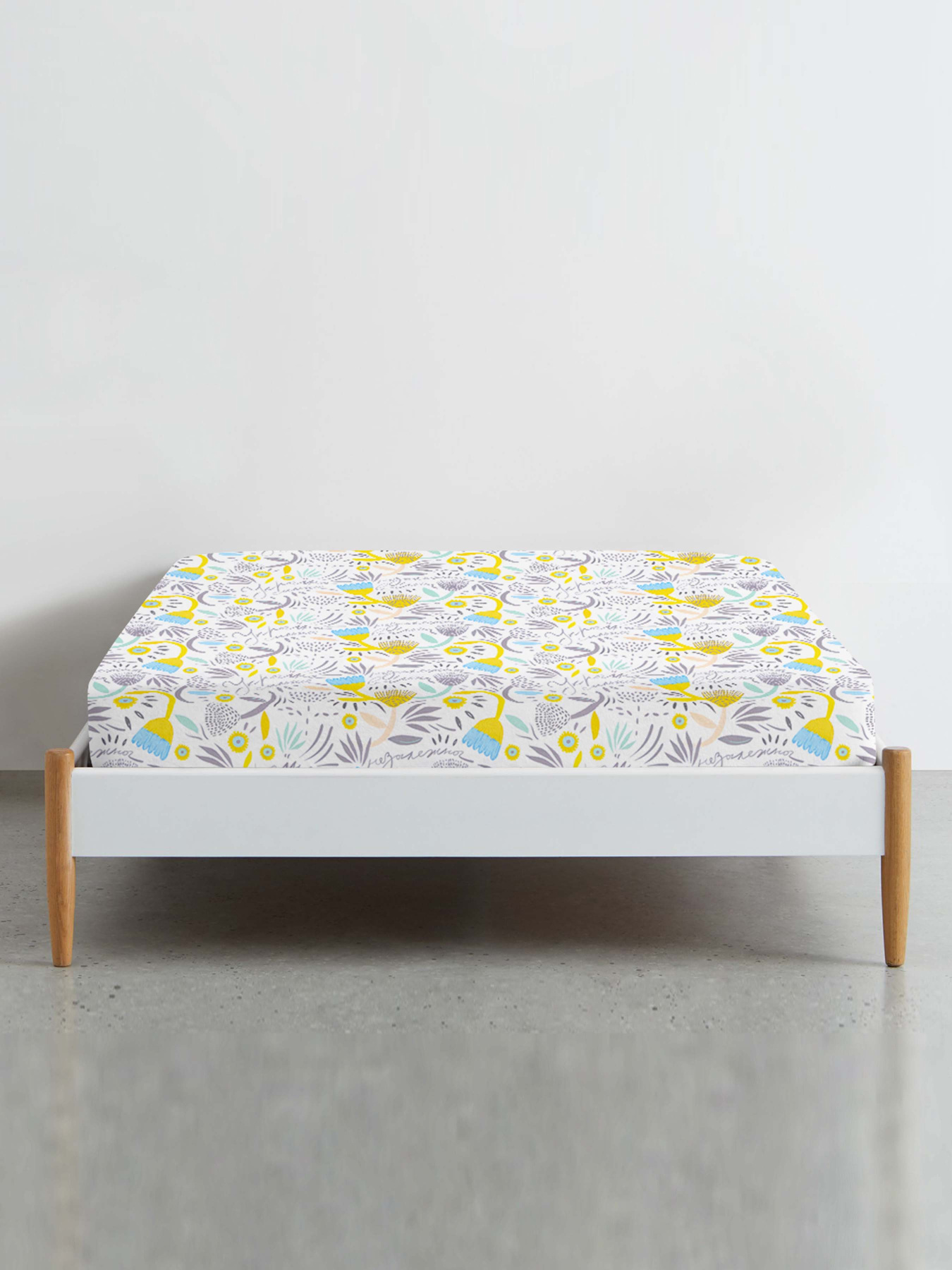 Простынь на резинке ранфорс UKRAINE Cosas модель FlowersUkraine_120 Фото