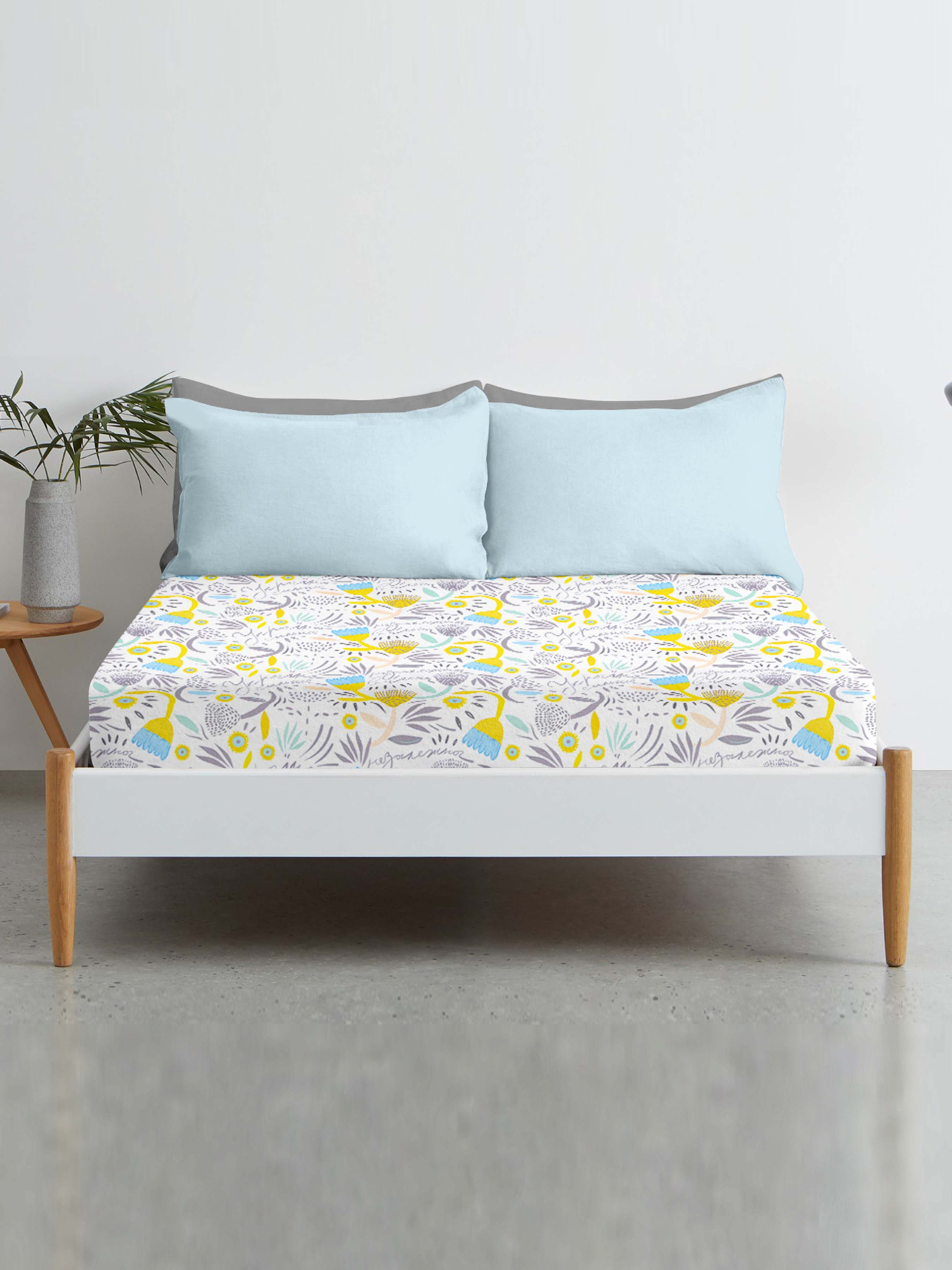 Простынь на резинке ранфорс UKRAINE Cosas модель FlowersUkraine_120 Фото