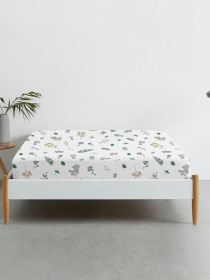 Простынь на резинке ранфорс WILDFLOWERS Cosas модель FoliageBirds_120 Простынь на резинке ранфорс WILDFLOWERS Cosas модель FoliageBirds_120 Фото