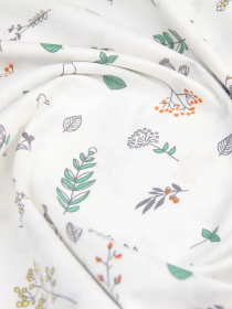 Простынь на резинке ранфорс WILDFLOWERS Cosas модель FoliageBirds_120 Простынь на резинке ранфорс WILDFLOWERS Cosas модель FoliageBirds_120 Фото