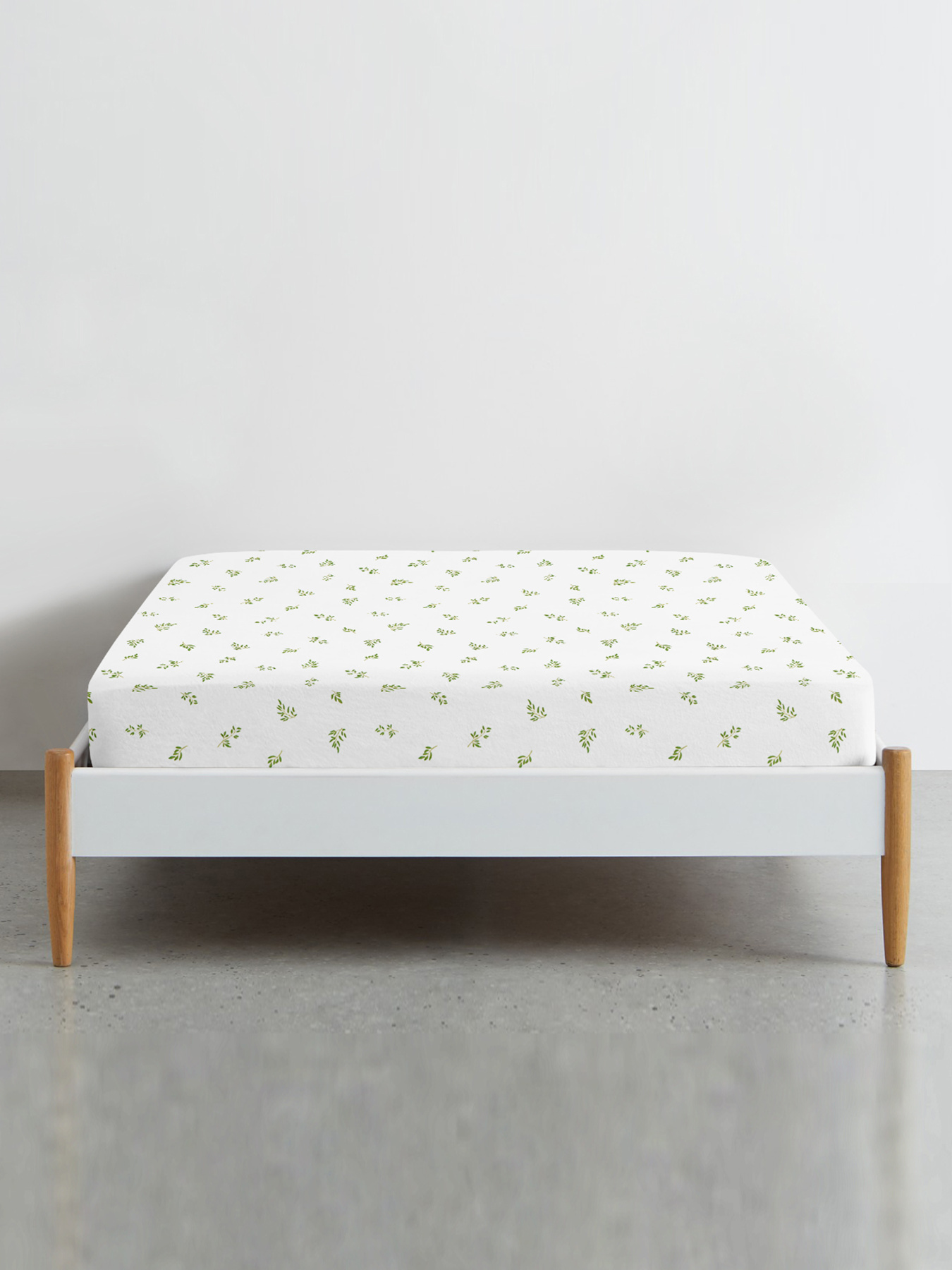 Простынь на резинке ранфорс OLIVE LEAF Cosas модель FoliageWillowGreen_120 Простынь на резинке ранфорс OLIVE LEAF Cosas модель FoliageWillowGreen_120 Фото