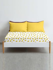 Простынь на резинке ранфорс ICECREAM YELLOW Cosas модель IcecreamYellow_120 Фото