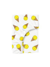 Простынь на резинке ранфорс ICECREAM YELLOW Cosas модель IcecreamYellow_120 Фото